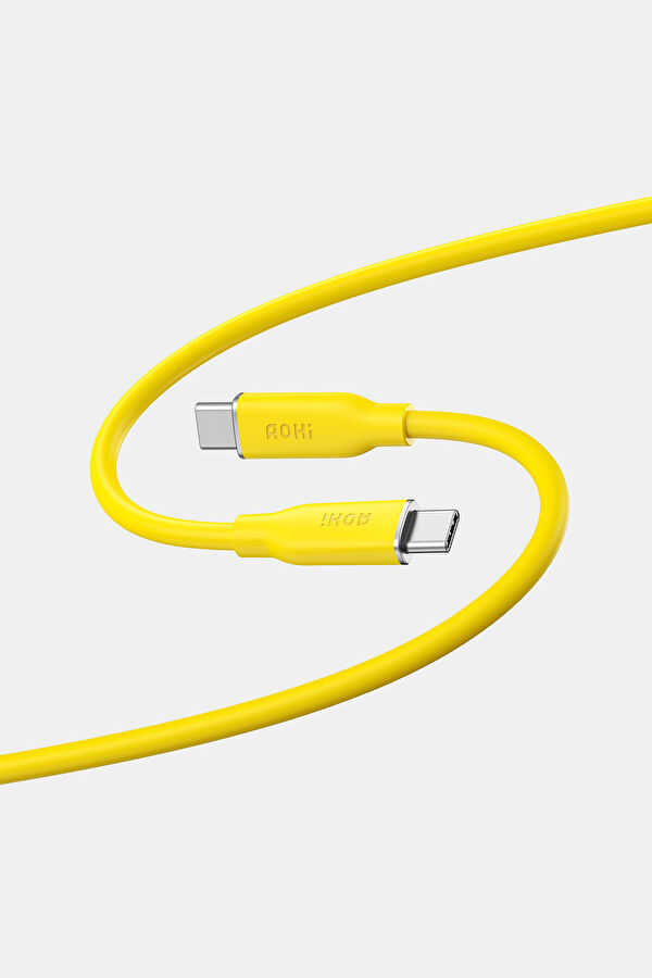 Silky Type-C to Type-C 1m PD 3.1 480Mbps 140W Süper Hızlı Şarj/Data Kablosu 2