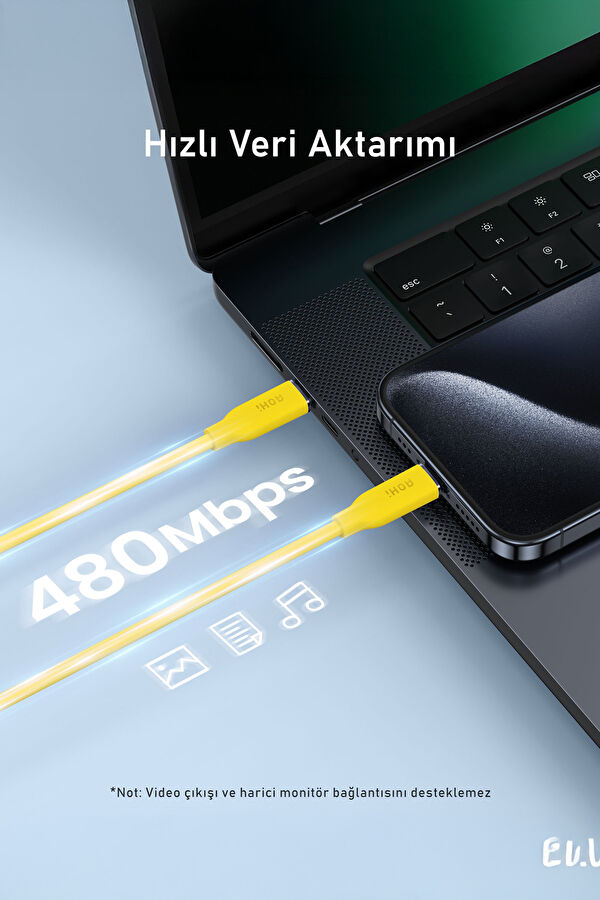 Silky Type-C to Type-C 1m PD 3.1 480Mbps 140W Süper Hızlı Şarj/Data Kablosu 5