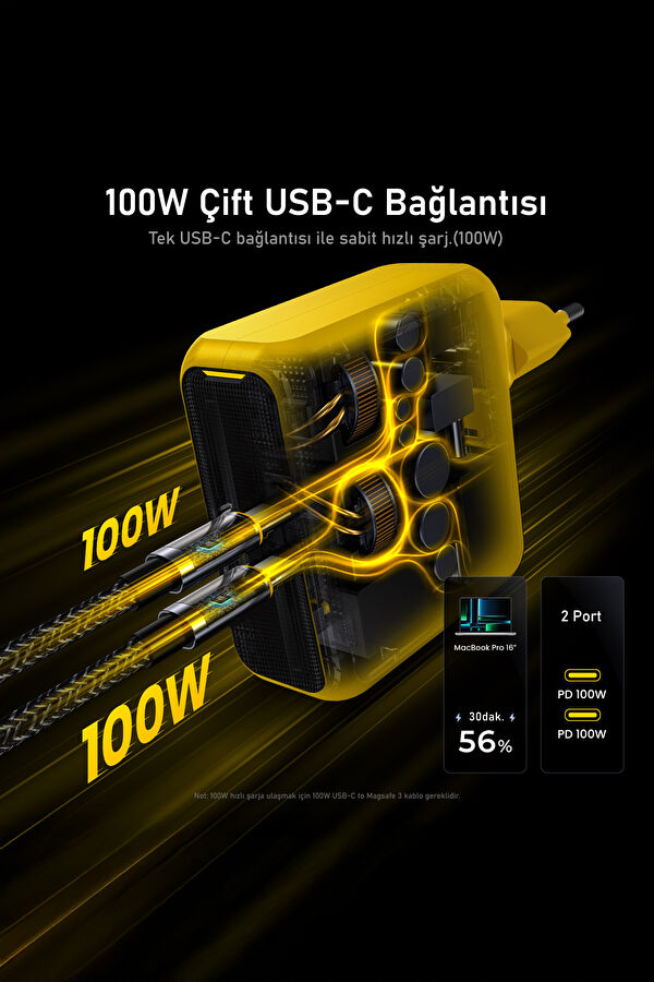 Magcube 2-Port GaN+ 100W Fast Charger 6