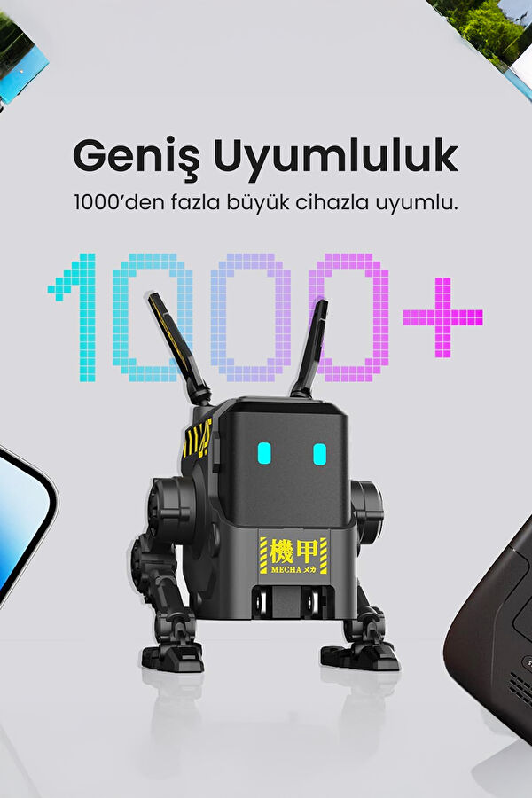 Alpha65 Gray Robot 65W Fast Charger 2