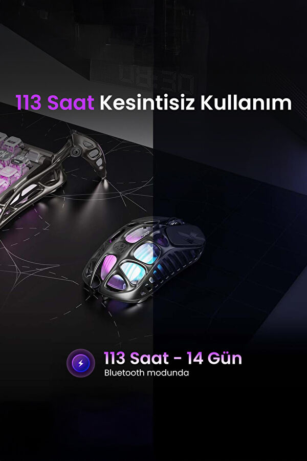 Mercury XPro RGB 32K DPI Optical Gaming Mouse +8K Dongle 5