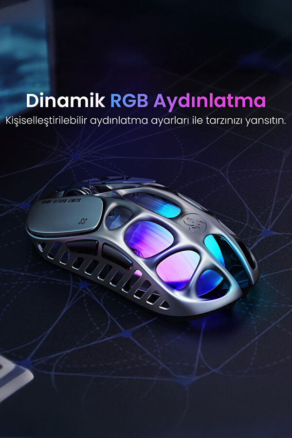 Mercury XPro RGB 32K DPI Optical Gaming Mouse +8K Dongle 7