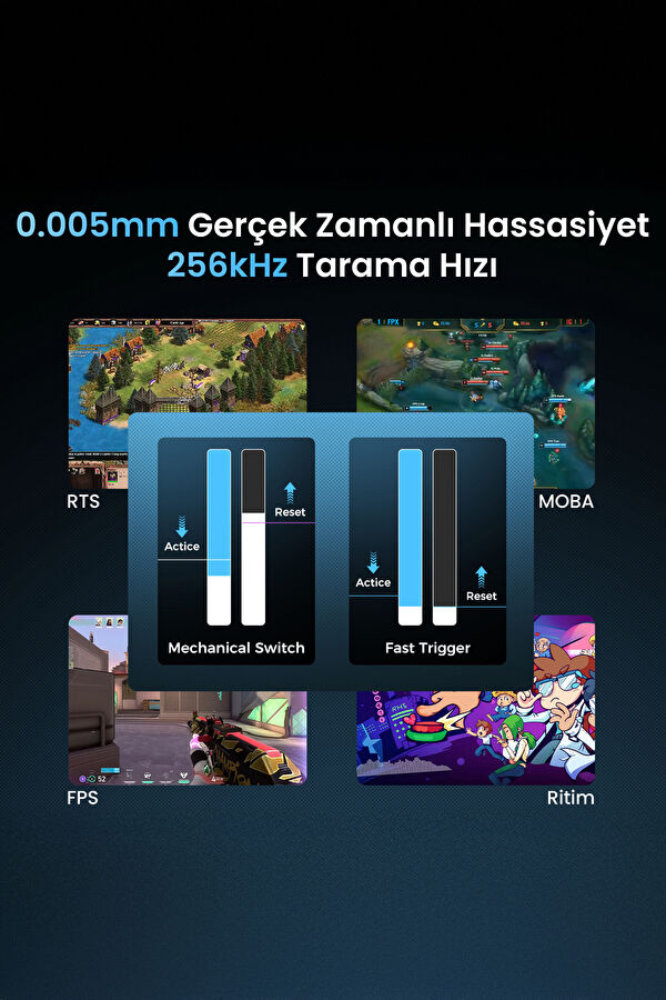 Mercury V75 Pro HE Hall Effect Manyetik Switch Gaming Klavye RGB Işıklı 5