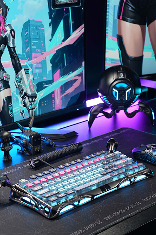 Mercury V75 Pro HE Hall Effect Manyetik Switch Gaming Klavye RGB Işıklı 10