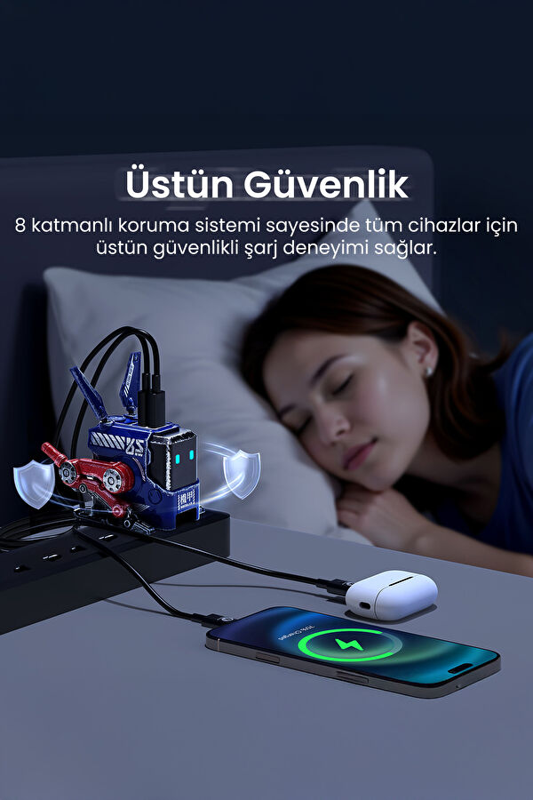 Alpha65 Blue Special Edition Robot 65W Fast Charger 5
