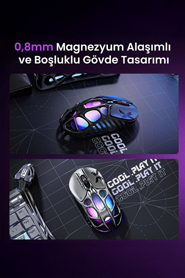 Mercury XPro RGB 32K DPI Optical Gaming Mouse +8K Dongle 6