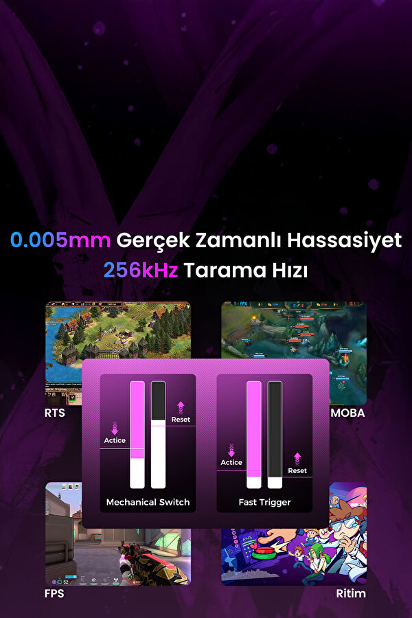 Mercury V75 Pro HE Hall Effect Manyetik Switch Gaming Klavye RGB Işıklı 5