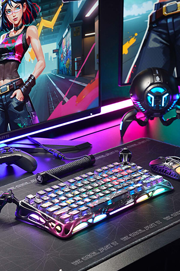 Mercury V75 Pro HE Hall Effect Manyetik Switch Gaming Klavye RGB Işıklı 10