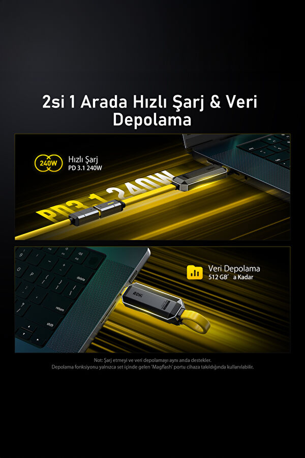 The Future Magflash 512GB 2-in-1 240W PD 3.1 Fast Charging and Data Storage & Transfer Kit 8