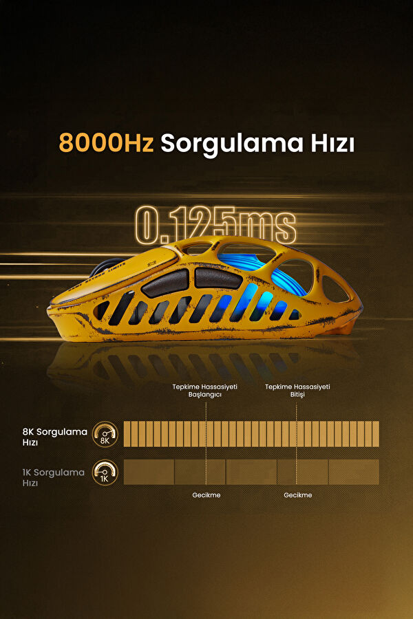 Mercury XPro RGB 32K DPI Optical Gaming Mouse +8K Dongle 3