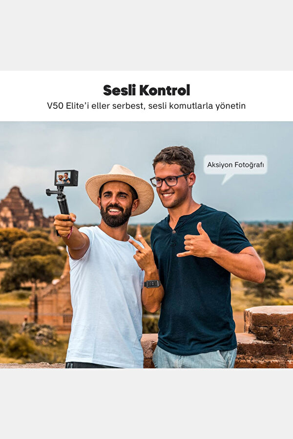 V50 Elite 4K/60FPS 20MP Wi-Fi Action Camera and Accessory Set 4