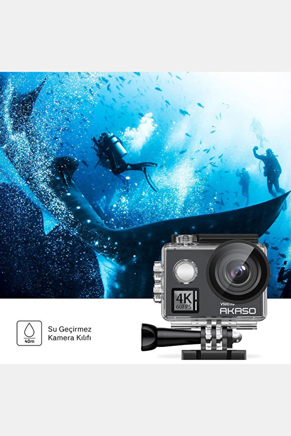 V50 Elite 4K/60FPS 20MP Wi-Fi Action Camera and Accessory Set 5