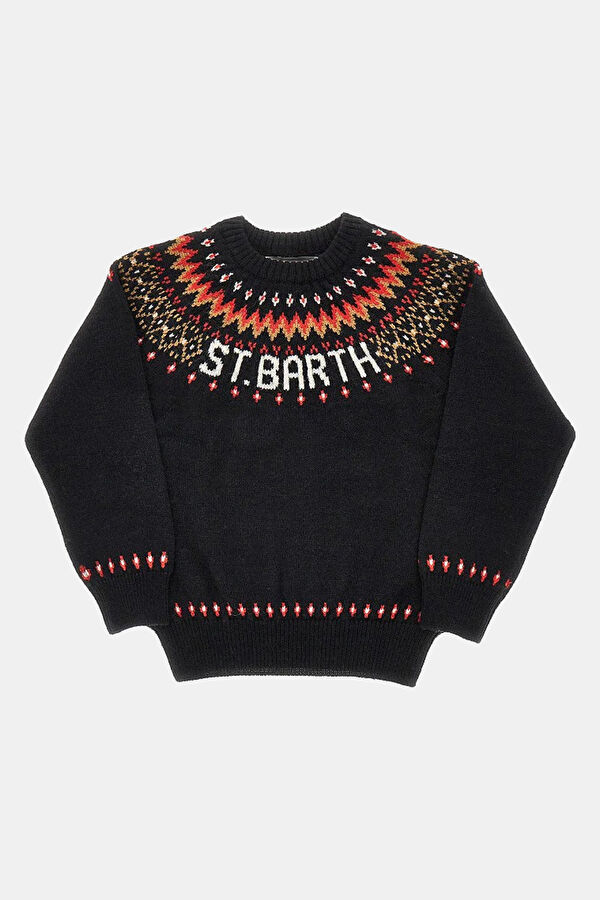 Multicolored Wool Kids Sweater