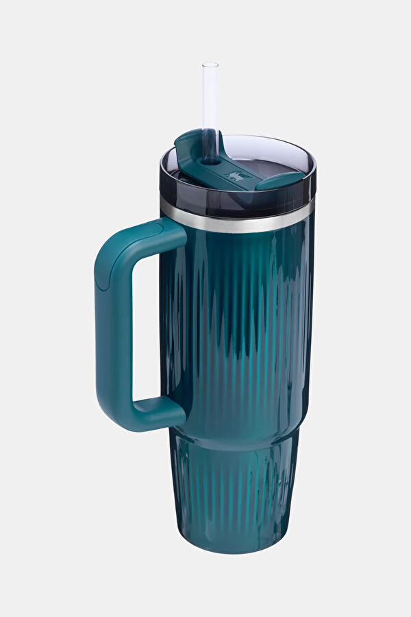 The Quencher H2.0 Fluted Tumbler Turkuaz Pipetli Termos Bardak 0.89 Lt 2