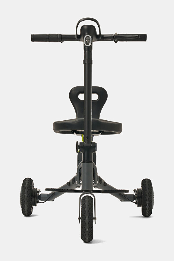 Tekerlekli Katlanabilir Uzun Menzilli km Gri Elektrikli Scooter 3