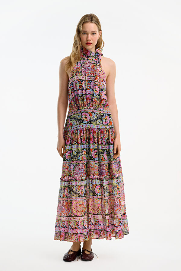 Lilac Patterned Women's Dress