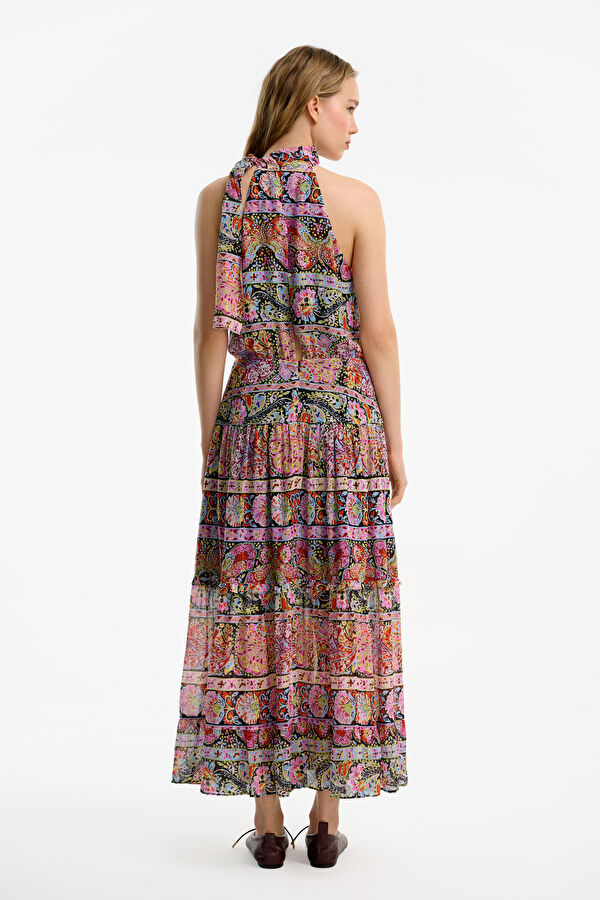 Lilac Patterned Women's Dress 2