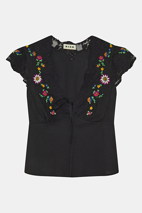 Women's Black Blouse 4
