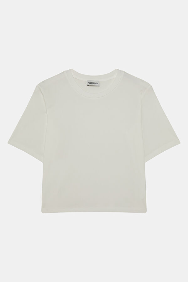 White Crew Neck Women's T-Shirt