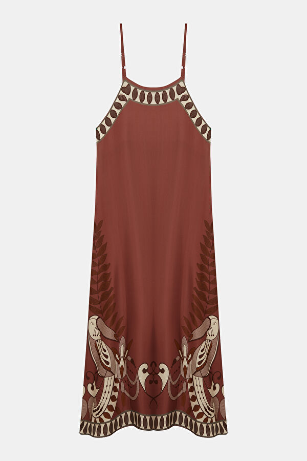 Multicolored Patterned Women's Dress 2