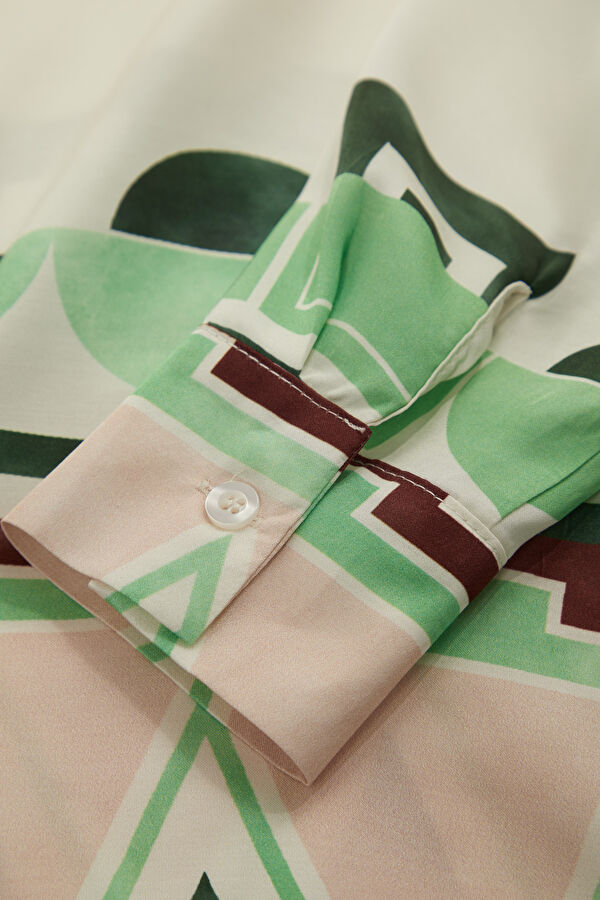 Multicolored Patterned Women's Shirt 5