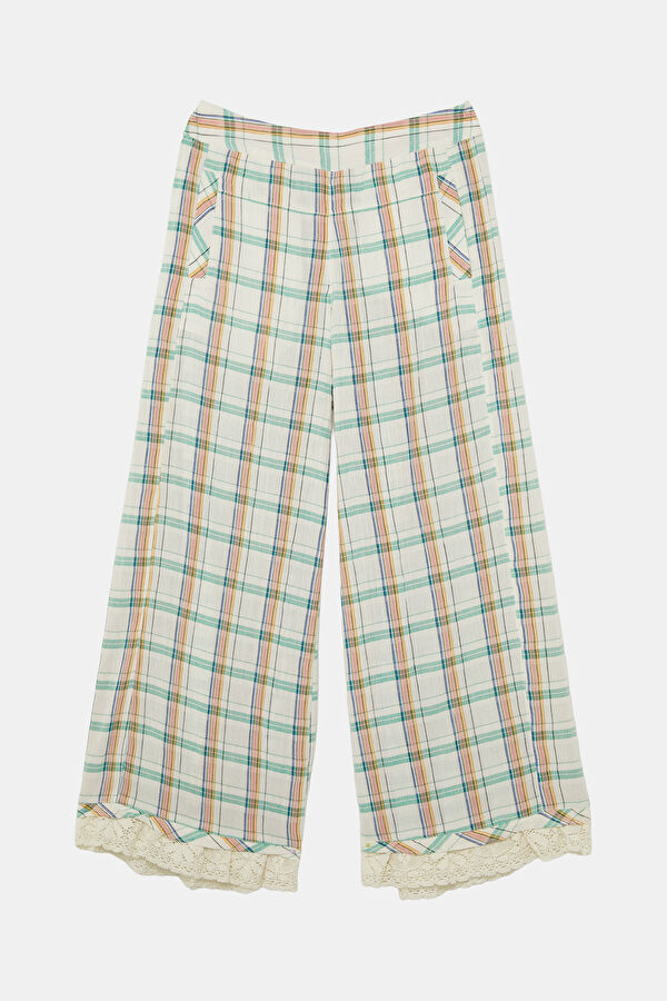 Çok Renkli Wide Leg Kadın Pantolon
