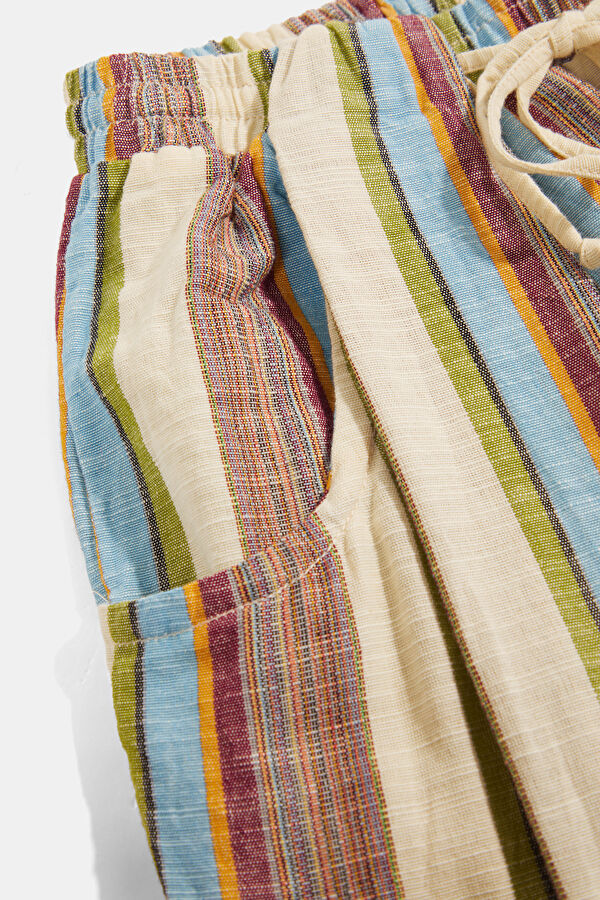 Ekru Wide Leg Kadın Pantolon 4