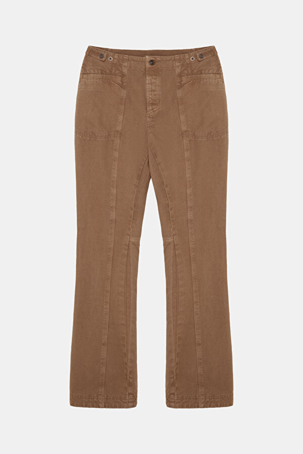 Women's Bootcut Jeans in Terracotta