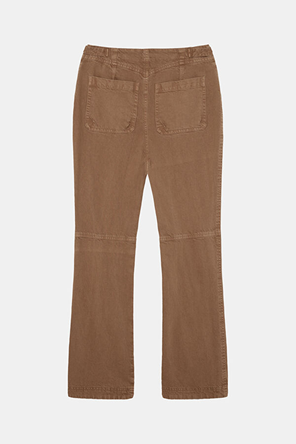 Women's Bootcut Jeans in Terracotta 2