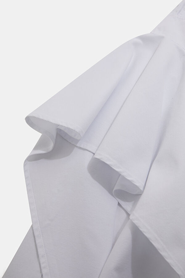 Beyaz Wide Leg Kadın Pantolon 4