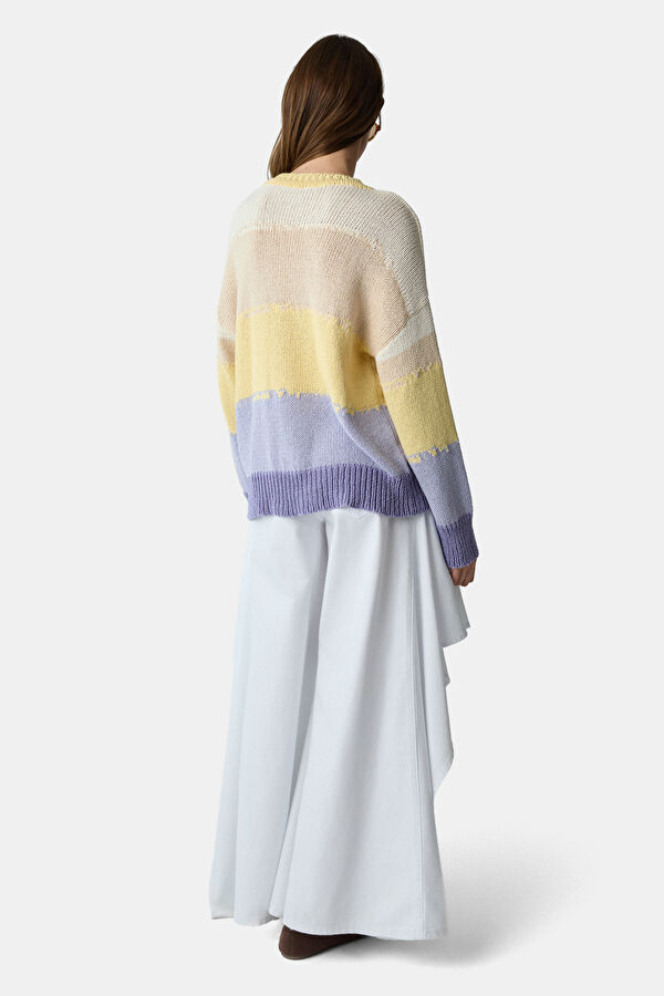 Beyaz Wide Leg Kadın Pantolon 2