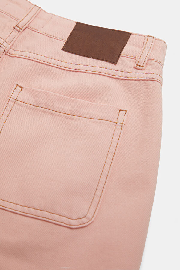 Pembe Barrel Kadın Pantolon 7