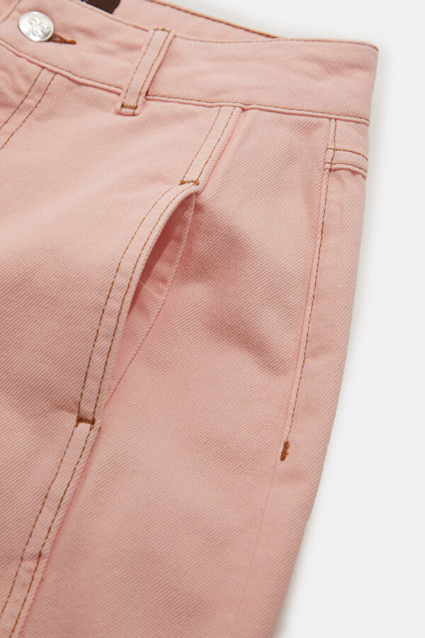 Pembe Barrel Kadın Pantolon 8