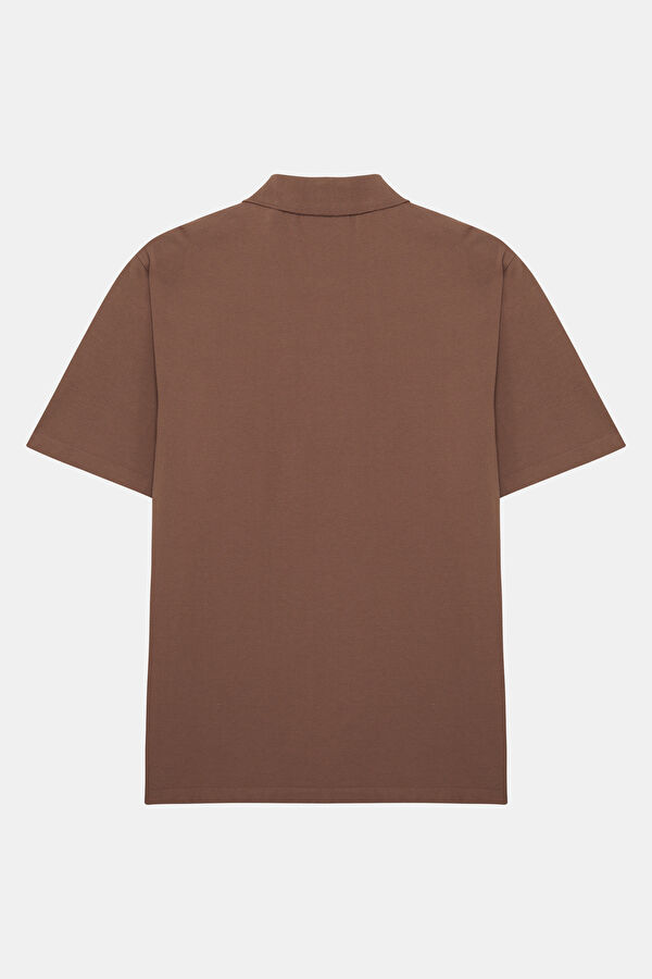 Relaxed Fit Men's Polo Shirt (Dusty Rose) 2