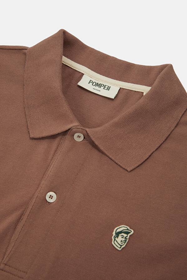 Relaxed Fit Men's Polo Shirt (Dusty Rose) 3