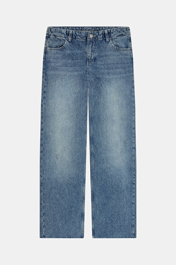 Blue Wide Leg Women's Jeans