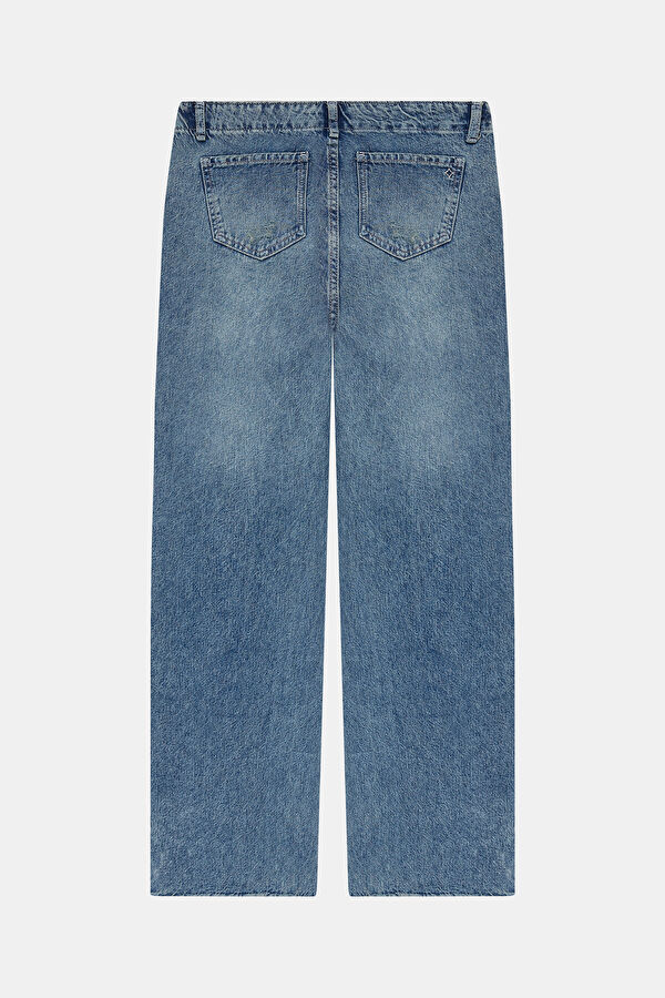 Blue Wide Leg Women's Jeans 2