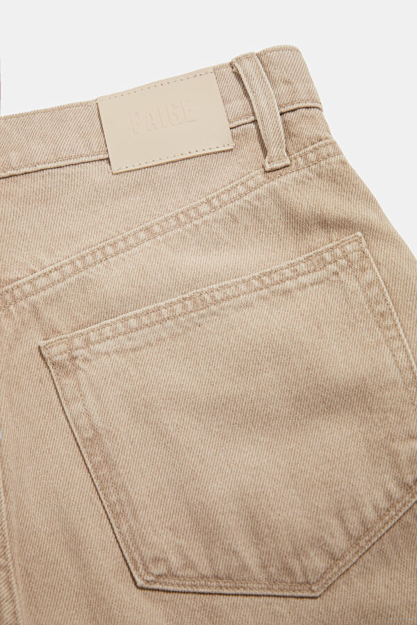Cream Wide Leg Women's Jeans 5