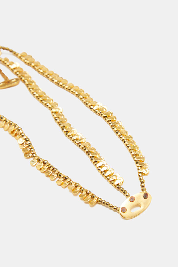 Handmade 24K Gold Plated Silver Necklace 2
