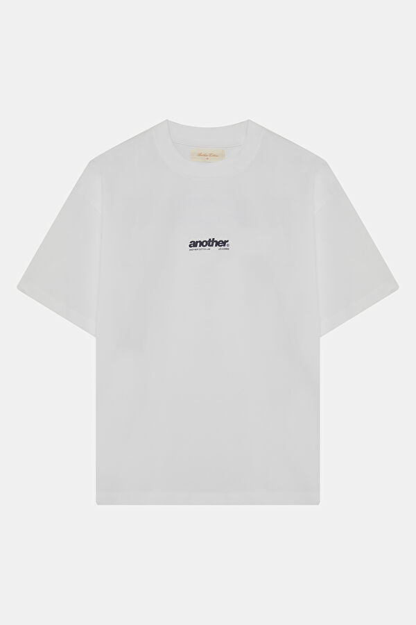 Men's Relaxed Fit White Crew Neck Printed T-Shirt