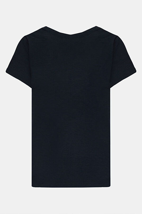 Lacivert Kadın T-Shirt 2
