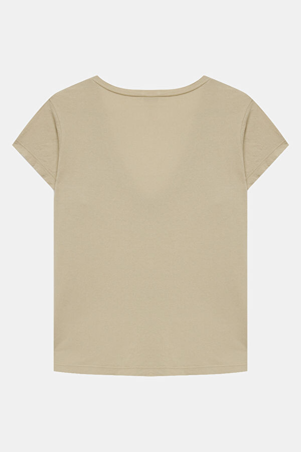 Light Khaki Women's T-Shirt 2