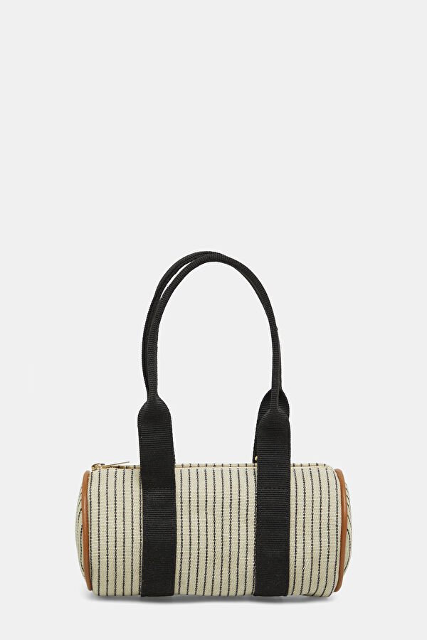 Duffle S Navy Striped Bag