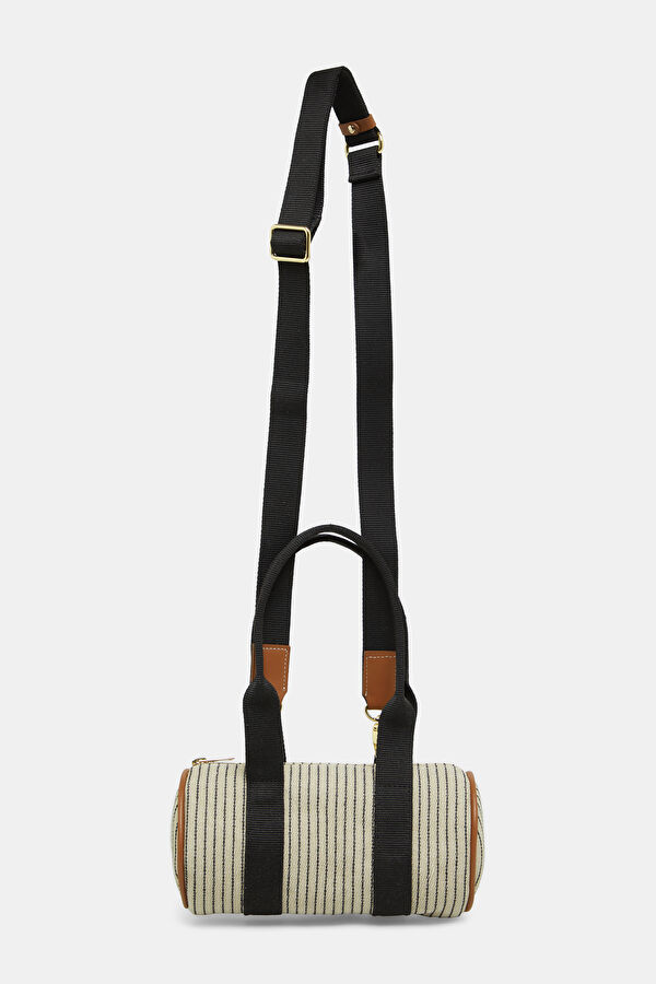 Duffle S Navy Striped Bag 2