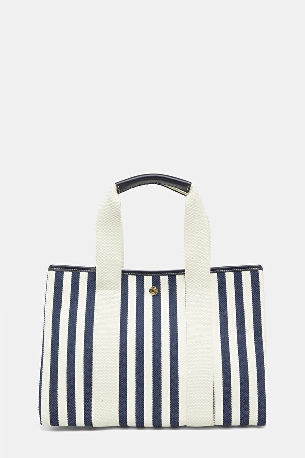 Traversée M Navy Striped Bag 4