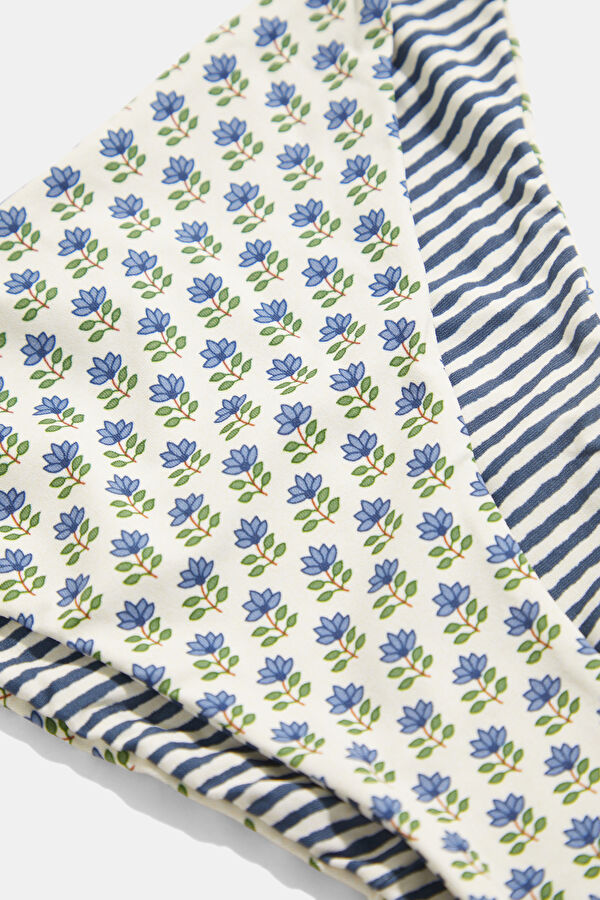 White Patterned Women's Bikini 4