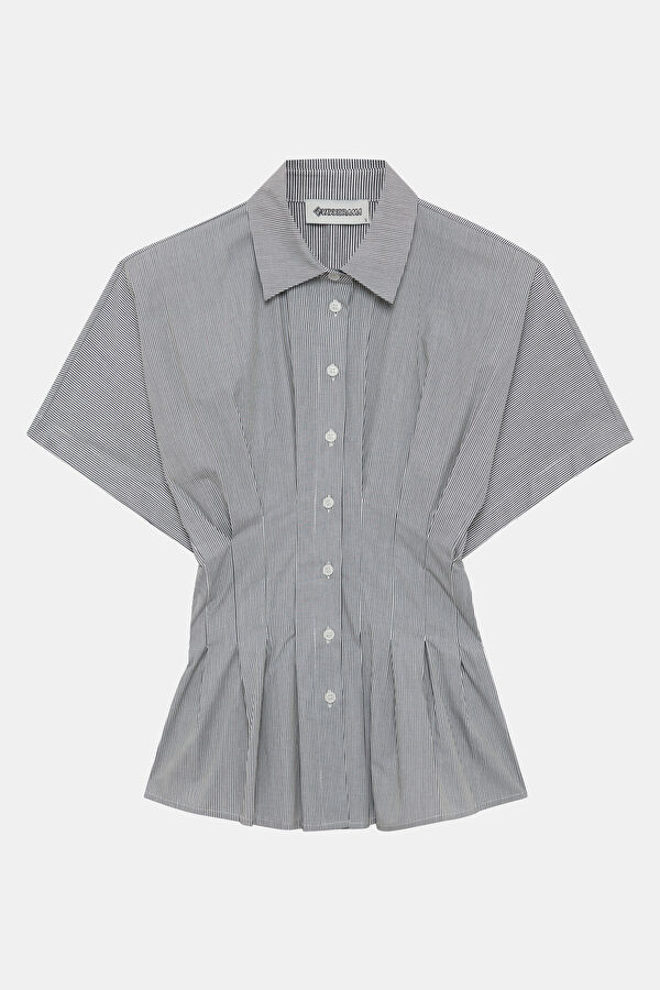 Black Striped Women's Shirt