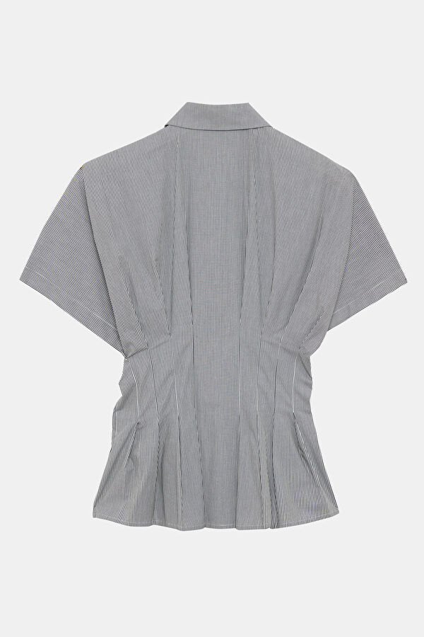 Black Striped Women's Shirt 2