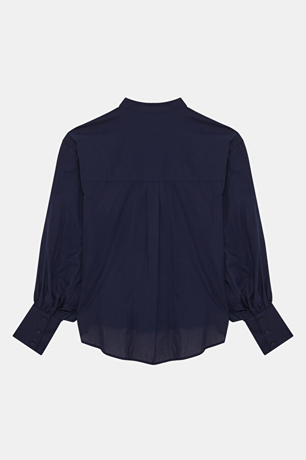 Navy Button-Down Women's Jacket 5