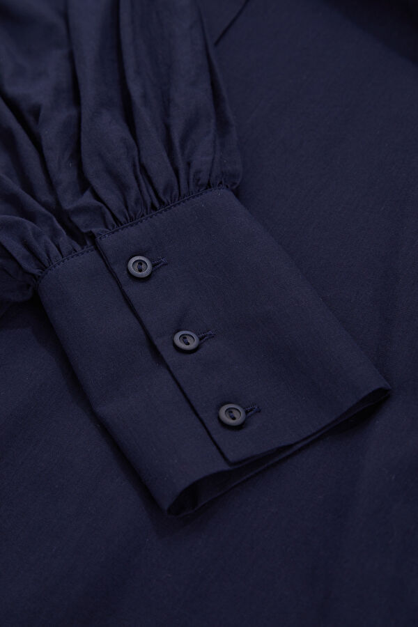 Navy Button-Down Women's Jacket 8